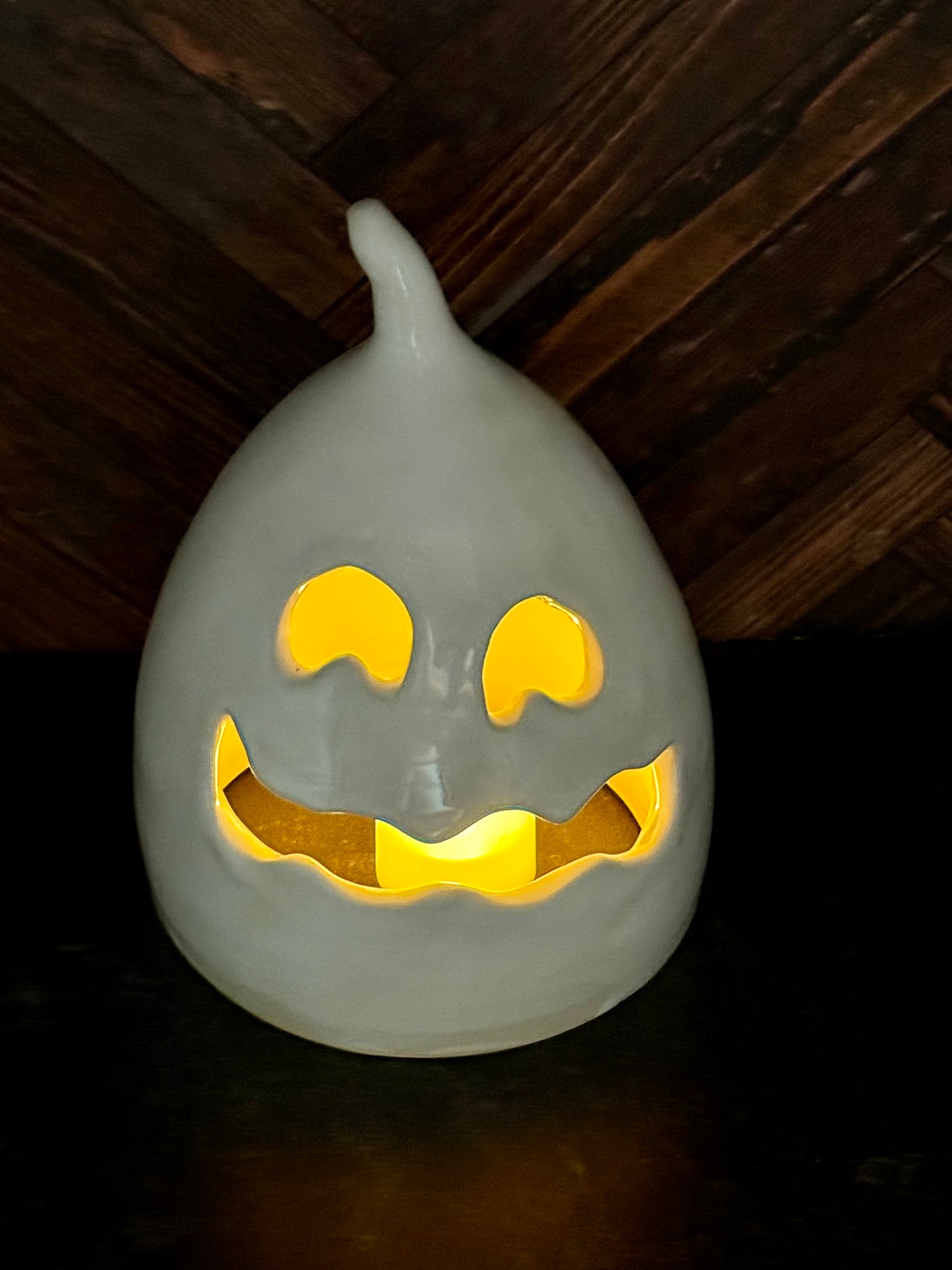 Ghost Pumpkin Luminaria